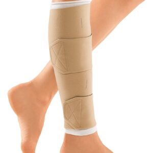 Регулируемый нерастяжимый компрессионный бандаж CircAid JUXTALITE lower leg (широкая версия) на голень с комплектом необходимых принадлежностей для лечения тяжелых хронических заболеваний вен нижних конечностей.