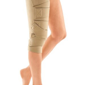 Регулируемый нерастяжимый компрессионный бандаж (РНКБ) CircAid JUXTAFIT essentials upper leg w/knee с комплектом необходимых принадлежностей для лечения лимфедемы нижних конечностей.